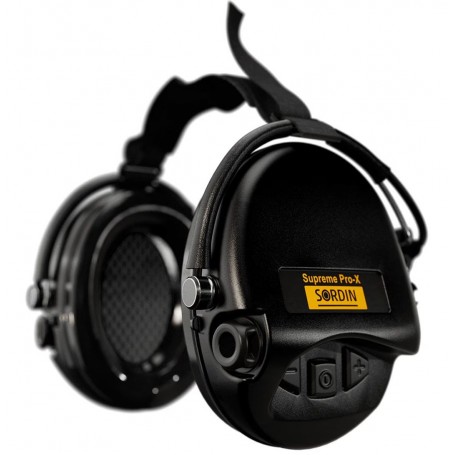 מגני שמיעה אקטיביים Sordin Supreme Pro-X Neckband שחור