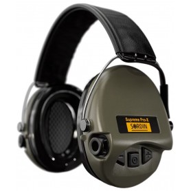 Thiết bị bảo vệ thính giác chủ động bằng da Sorder Supreme Pro-X - Xanh lục