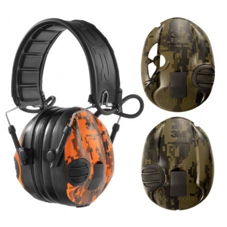 מגיני שמיעה אקטיביים 3M Peltor SportTac - Camo