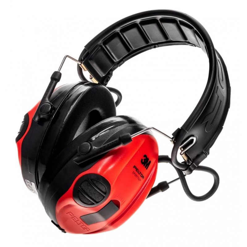 Thiết bị bảo vệ thính giác chủ động 3M Peltor SportTac - Đỏ/Đen
