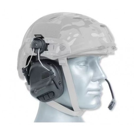 Earmor M32 Tactical Headset šalmams - juodos spalvos