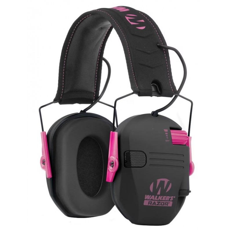 Protetores auditivos ativos Walker's Razor Slim - Rosa