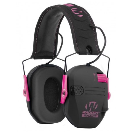 Protezioni acustiche attive Walker's Razor Slim - Rosa