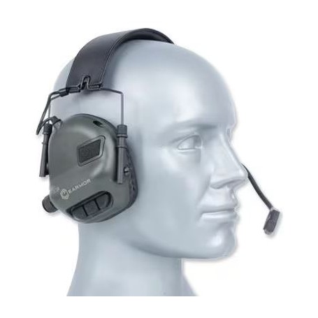 Earmor M32 Tactical Mod 3 kommunikációs fejhallgató - lombzöld