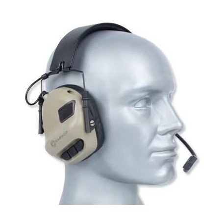 Casque de communication Earmor M32 Tactical Mod 3 - Coyote Tan