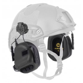 Активни предпазители за слуха Earmor M31H за каски FAST MT - черни