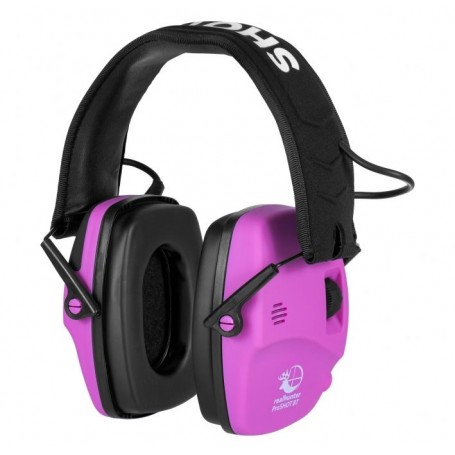 Protectores auditivos Real Hunter Active ProSHOT BT rosa (también conocido como RealHunter)