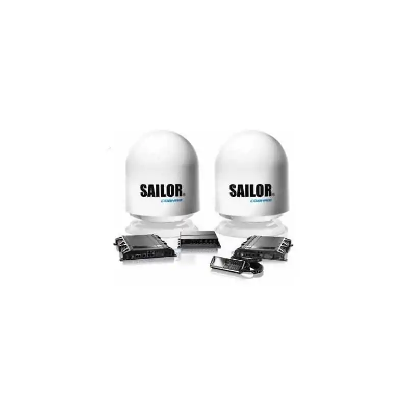 SAILOR 500 FleetBroadband - ชุดควบคุมเสาอากาศคู่ (DACU) 19" Rack